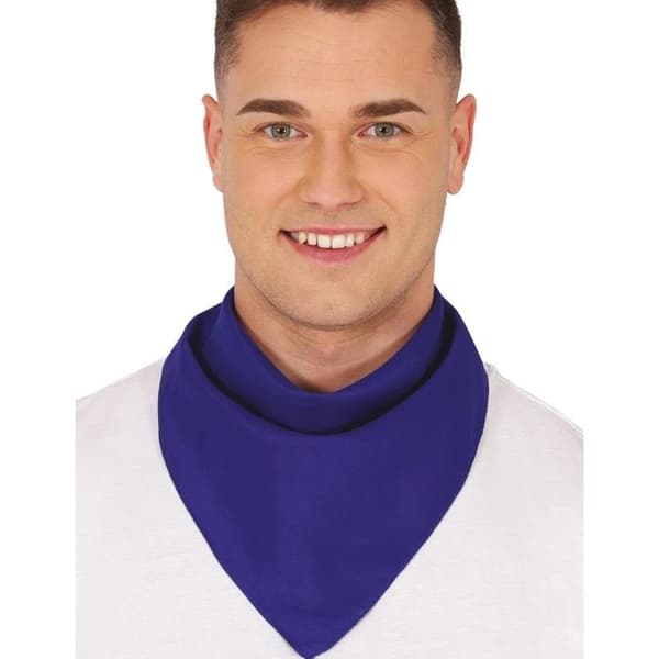 Enfärgad mörkblå bandana