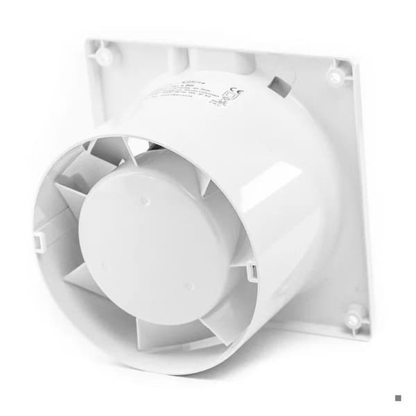 Badrumsfläkt - MERA - dRIM 100 TS - Inbyggd timer - Ø 100 mm - Luftflöde 93 m3/h - Vit
