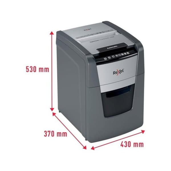 Dokumentförstörare - REXEL - Auto+ 100X - Korsklipp - Säkerhet P4 - 100 ark max