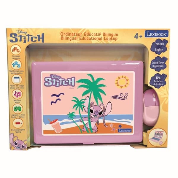 Bilingual educational laptop Disney Stitch (FR/EN)