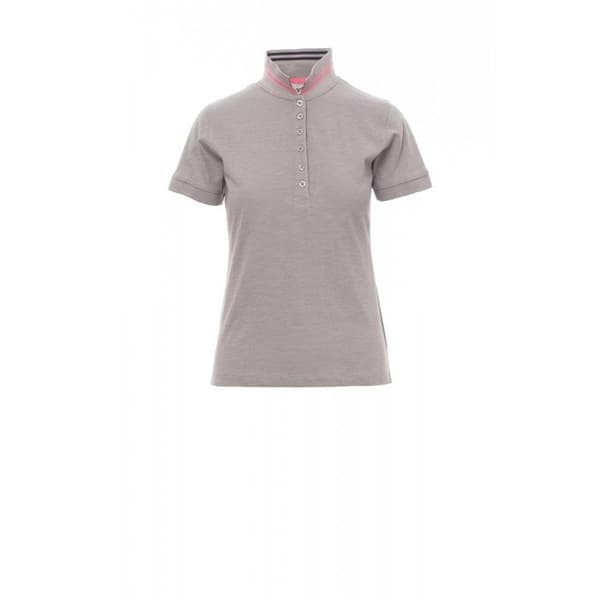 Polo dam Payper Nautic - ljusgrå/svart/rosa