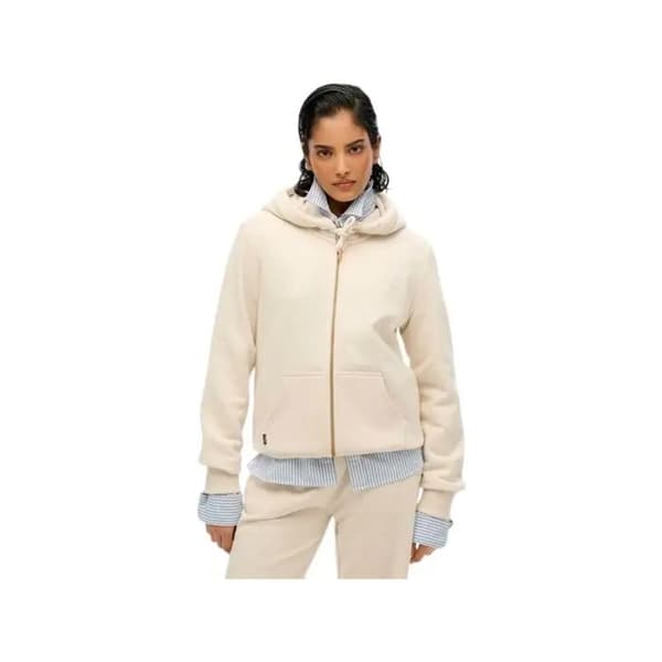 Sweat Superdry Dam Essential Beige Bomull