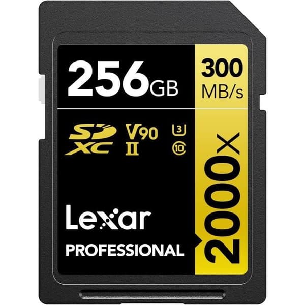 Minneskort - LEXAR - Professional 2000x - 256 Go - UHS-II - 300 Mo/s
