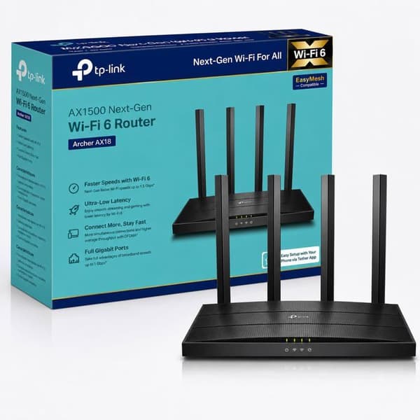 TP-Link Archer AX18 Wifi 6-router AX 1500 Mbps dualband