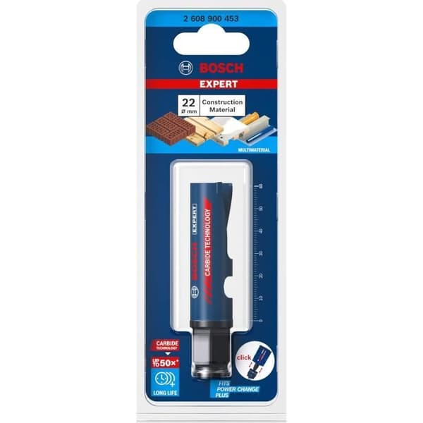 Borrkrona - Bosch - EXPERT Byggmaterial - Ø 22 mm - Lång hållbarhet - För hårda material