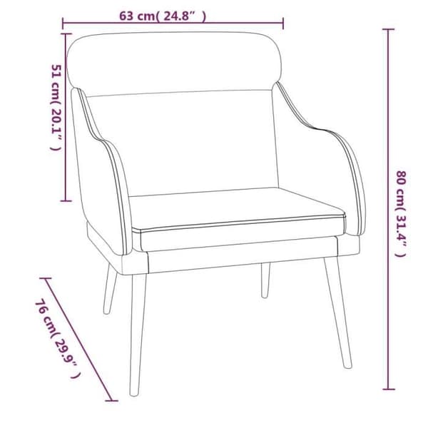 351436 vidaXL Fåtölj ljusgrå 63x76x80 cm sammet