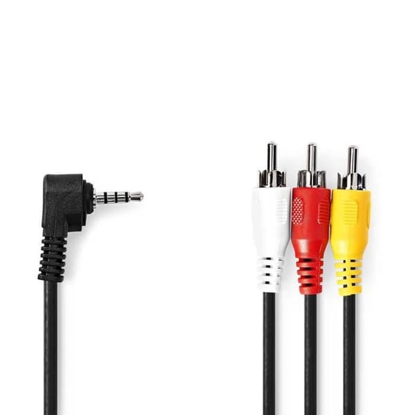 Ljudvideokabel - NEDIS - CVGL22400BK20 - 2,00 m - 3,5 mm hane - 3x RCA hane