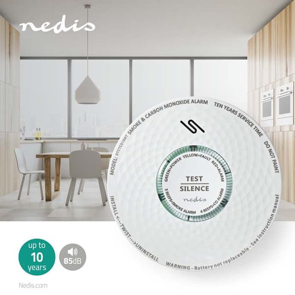 NEDIS rök- och kolmonoxiddetektor