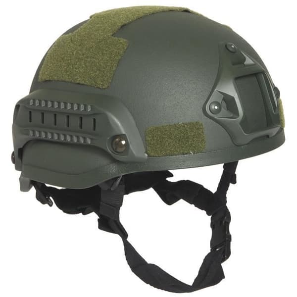 Mil-Tec US Combat "MICH 2002" rälshjälm Olive - Herr