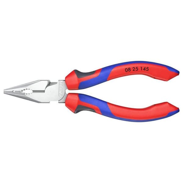 KNIPEX universaltång - halvrund nos - 145 mm - rött stål