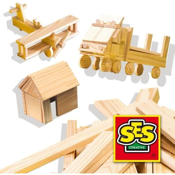 Stort snickeri verkstad - SES CREATIVE - Komplett kit - Träleksaker