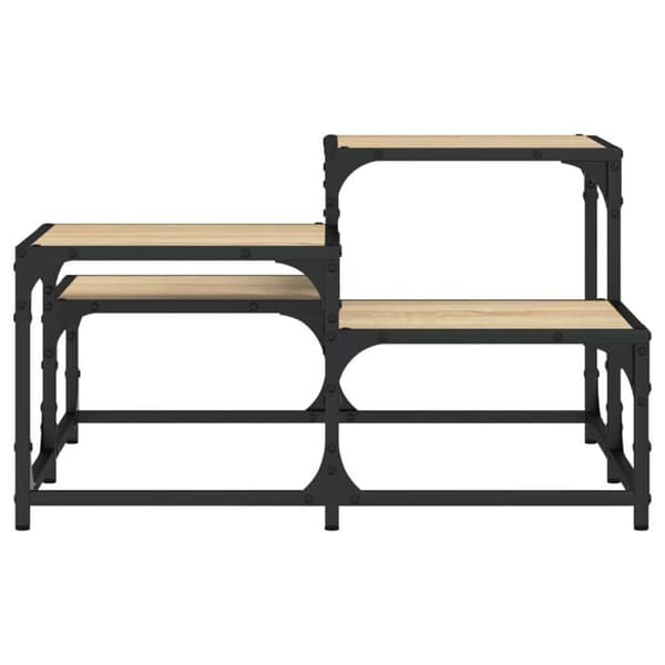 vidaXL Sonoma Ek Soffbord 68x68x40 cm Konstruerat trä 837748
