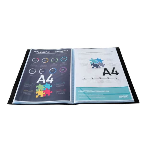 Dokumentfickor - EXACOMPTA - OPAK 8521E - 40 sidor - A4 - Paket med 20