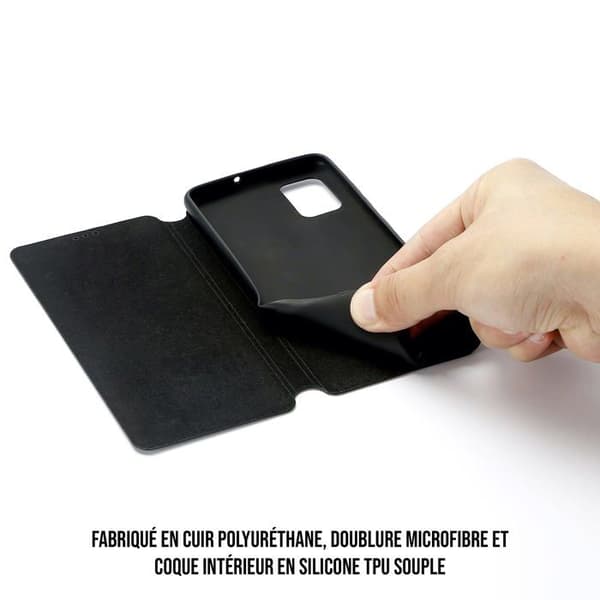 WE Etui folio CLASSIQUE XIAOMI REDMI NOTE 9 PRO / REDMI NOTE 9S Svart