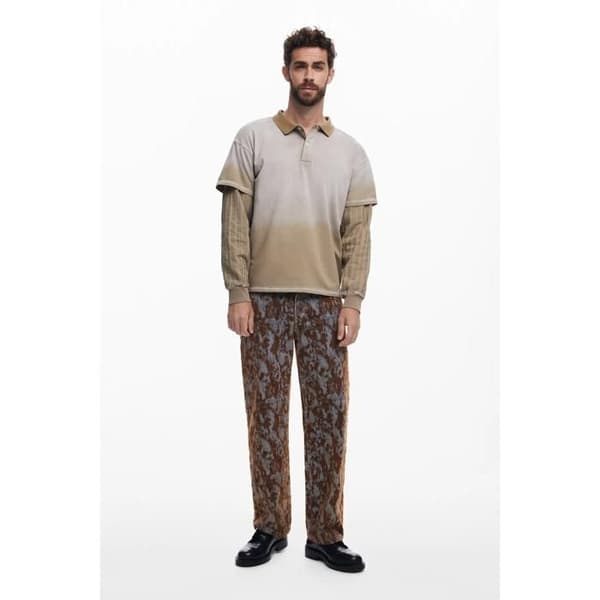 Långärmad polo Desigual Cuttings