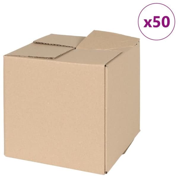 Fällbar låda 50 st 20x20x20 cm Kartong