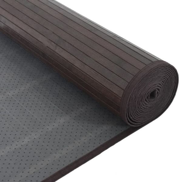 vidaXL Rektangulär matta mörkbrun 80x300 cm bambu, vardagsrumsmatta, köksmatta, rektangulär matta, matta av 376917
