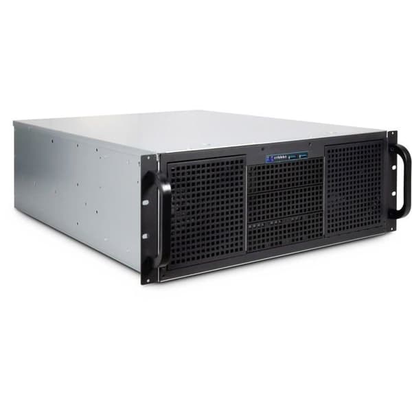 Serverchassi - INTER-TECH - 4U-40255 - Svart - 4U - 3 x 5,25 tum externa