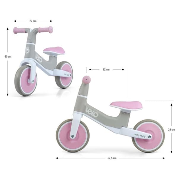 Draisienne Cykel Rosa