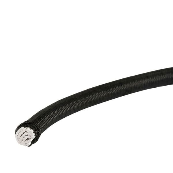 Svart elastisk spännband WERKA PRO rulle 4mm x 50m