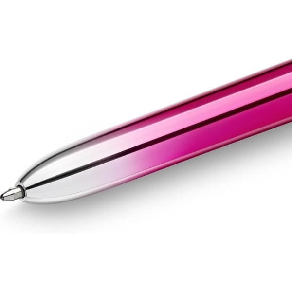 Pack med Kulspetspennor - BIC - 4 Färger Smooth - Retraktabla - Mediumspets 1 mm - Flytande Bläck