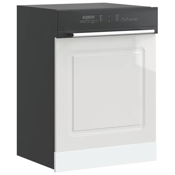 vidaXL Diskbords-panel Kalmar vit glans 60x1,5x57 cm 853659