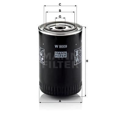 MANN FILTER Oljefilter W9009