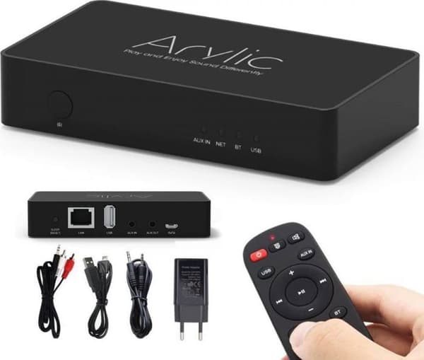 HiFi-förstärkare - ARYLIC - S10 - Multiroom - Bluetooth - USB-port - Svart