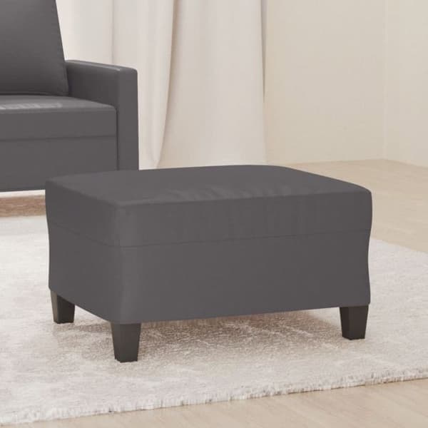 Repose pied Grå 70x55x41 cm Similicuir