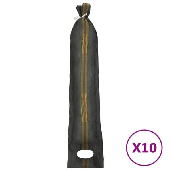 Sandpåsar 10 st mörkgrön 103x25 cm PEHD
