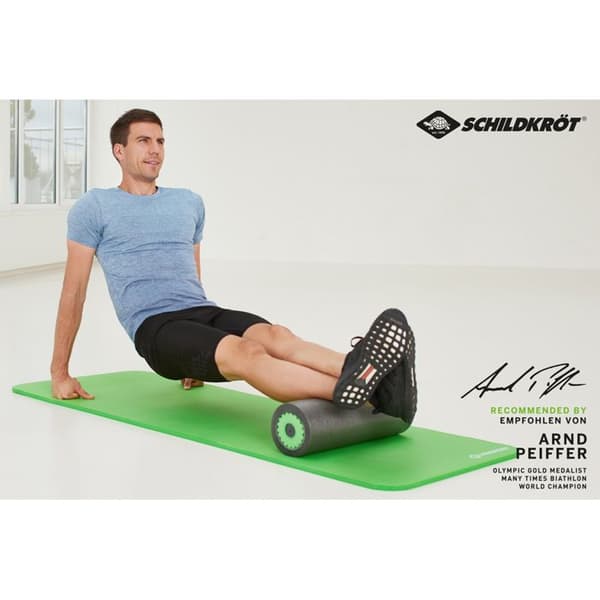 Fascia massagerullset - Schildkröt - 45 cm EVA grå/grön - 3 st