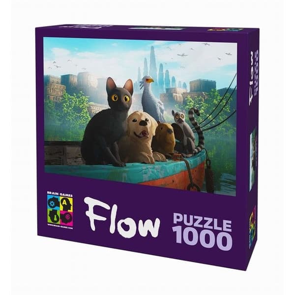 Pussel 1000 bitar Brain Games Flow Djur