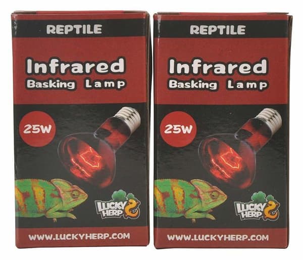Infraröda värmelampor - LUCKY HERP - E27 - 50W - 2-pack - Förbättrad nattsyn