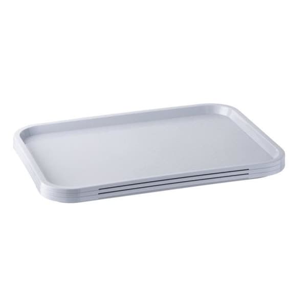 Självserverings- och snackingplatta - Aps - Grå - 41 x 30,5 cm - Polypropen - Rektangulär