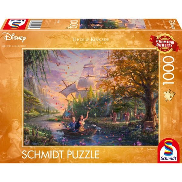 Pussel 1000 bitar - SCHMIDT SPIELE - Thomas Kinkade Studios - Disney - Pocahontas - 1000 bitar