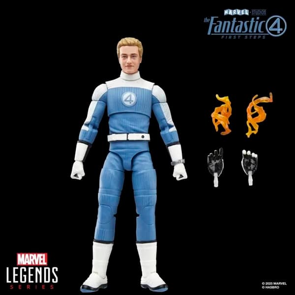 Rörlig figur - HASBRO - Johnny Storm - Set om 4 - Blå - Med tillbehör