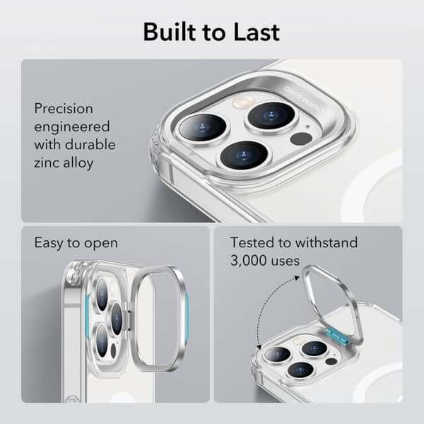 Skyddsskal - ESR - iPhone 14 Pro - Classic - Transparent - Kickstand HaloLock