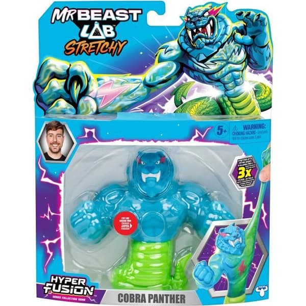 Flexibel figur - MRBEAST LAB - Goo Jit Zu - Kobrapanther - 11 cm