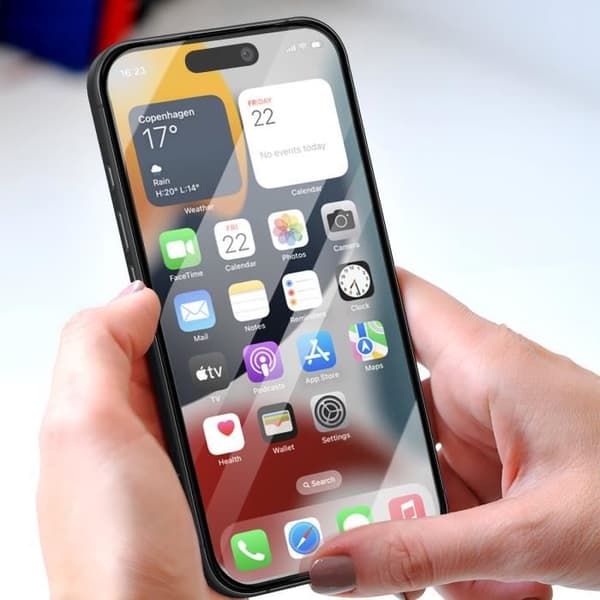 Härdat Glas för iPhone 16 Pro Max Hårdhet 9H Anti-fläckar Forcell Transparent