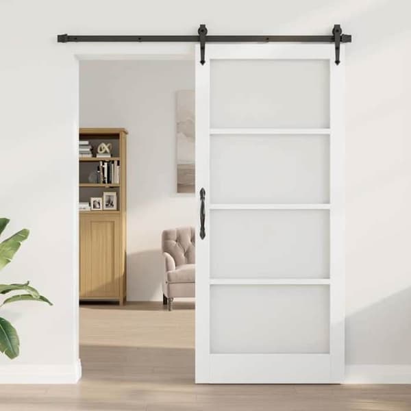 vidaXL Inomhusdörr ORKDAL Vit Förberedd 93 x 211 cm 4102706
