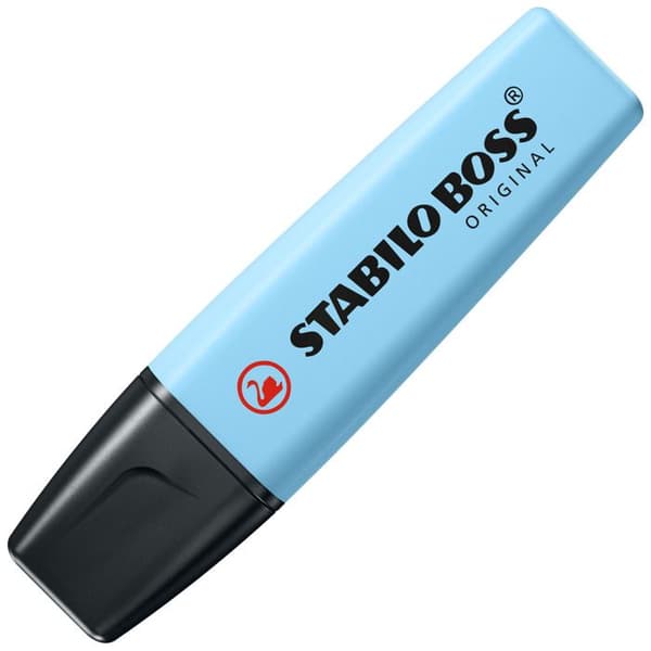 10-pack BOSS ORIGINAL pastellmarker i fräsch blå
