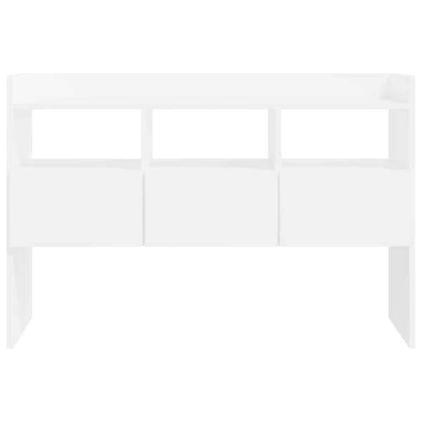 vidaXL Buffé Vit 105x30x70 cm Ingenjörsträ 808377