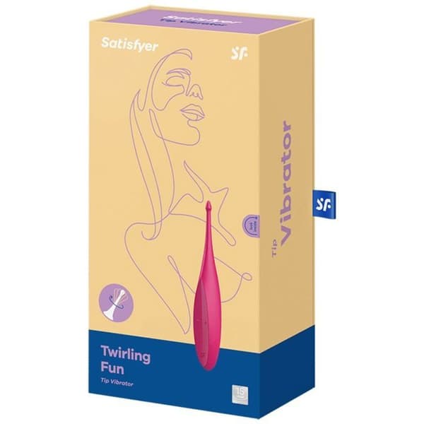 Clitoral Stimulator - Satisfyer - Twirling Fun - Rosa - Silikon - Vattentät IPX7