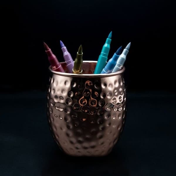 Metallisk stil med filtspetsmarker