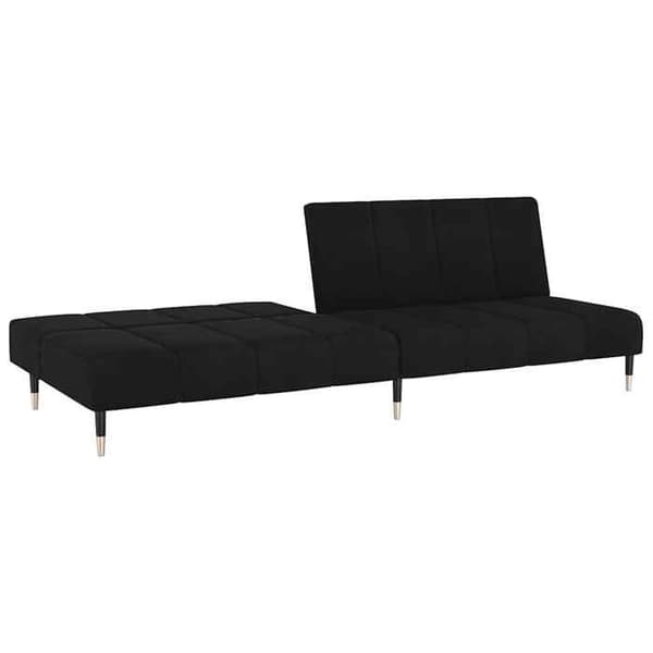 vidaXL 2-sits bäddsoffa Black Velvet 375880