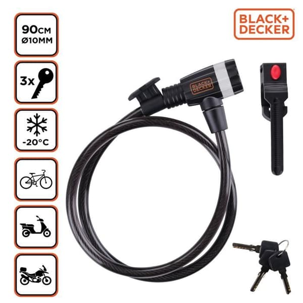 BLACK+DECKER Lås, 90CM
