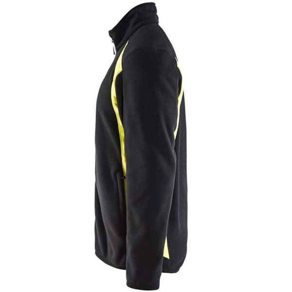 Blaklader Bicolor Polarfleecejacka - Svart / Gul - M