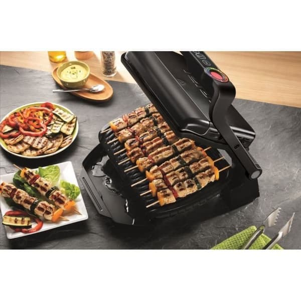 TEFAL GC7148 Optigrill Grill + Snaking&Baking - 2000 W - Svart / Rostfritt stål