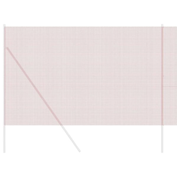 Svetsad Stängsel - Röd - Stål - 150 cm Höjd - 1000 cm Längd