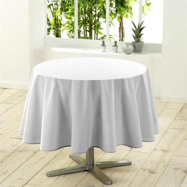 Vanlig rund duk diameter 180 cm ESSENTIEL vit
